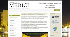 Desktop Screenshot of medici2012.sciencesconf.org