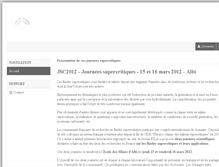 Tablet Screenshot of jsc2012.sciencesconf.org