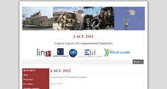 Desktop Screenshot of lacl2012.sciencesconf.org