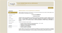 Desktop Screenshot of ecole-magis2012.sciencesconf.org