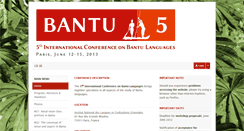 Desktop Screenshot of bantu5.sciencesconf.org