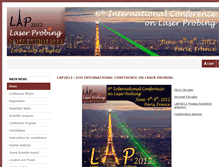 Tablet Screenshot of lap2012.sciencesconf.org