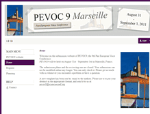 Tablet Screenshot of pevoc9.sciencesconf.org
